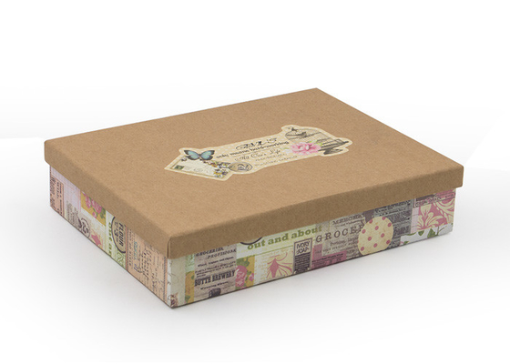 Good price Boîte-cadeau qui respecte l'environnement de papier d'emballage avec le boîte-cadeau d'emballage de couvercle pour la chemise/vêtement en ligne