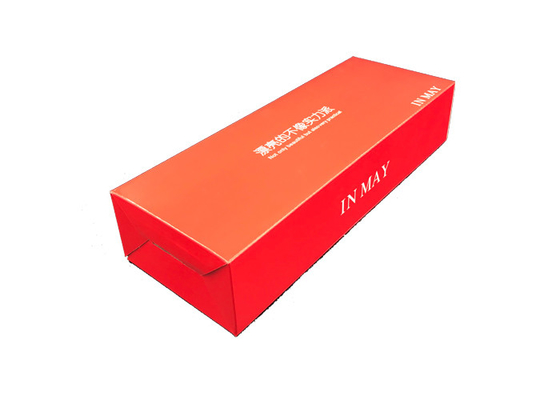 Good price Boîte de papier pliable faite sur commande 250-300gsm rouge de cartons d'expédition de carton en ligne