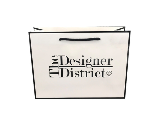Good price Sac de document actuel élégant de fantaisie, grands sacs de cadeau de livre blanc pour des bijoux en ligne