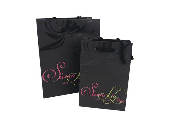 Good price Le sac de document actuel réutilisé à extrémité élevé/grand cadeau noir met en sac le logo UV de tache en ligne
