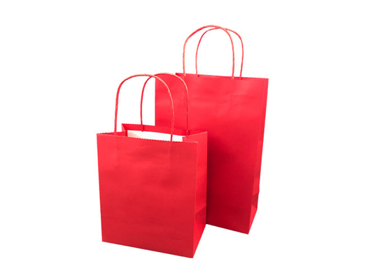 Good price Emballage rouge de papier d'Eco, taille adaptée aux besoins du client biodégradable de sacs à provisions en ligne