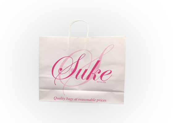 Good price Sacs à provisions de papier réutilisés avec l'estampillage de papier tordu d'aluminium de poignée en ligne