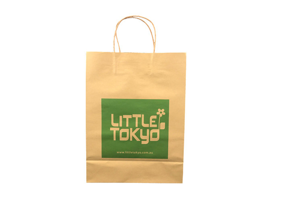 Good price Emballage élégant adapté aux besoins du client de papier d'Eco, emballage de sac de papier de Brown en ligne