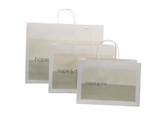 Good price Sacs en papier blancs naturels de Papier d'emballage pour le cadeau empaquetant l'aspect à la mode en ligne